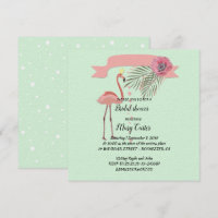Zarter Blumenkranz, rosa Flamingos,
