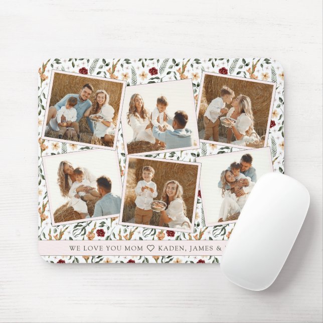 Zarter Blumenstrauß Muttertag Mousepad (Mit Mouse)