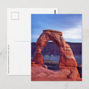 Zarter Bogen im Arches National Park - Utah, USA Postkarte