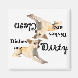 Zarter Chihuahua Liebhaber Geschirrspüler Magnet
