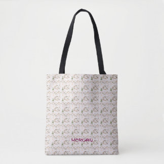 Zarter, floraler Muster, Beutel mit weichem Pastel Tasche