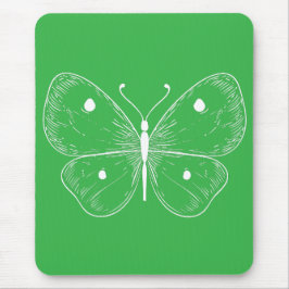 Zarter Schmetterlingsskizze Mousepad