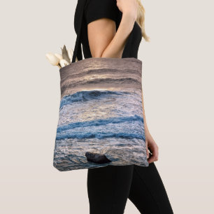 Zarter Strandsonnenuntergang Tasche