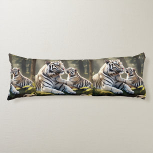 Zarter Weiße-Tiger-Bond – Elegantes Körperkissen