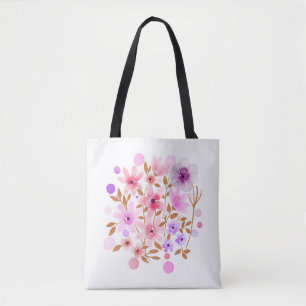 Zartes Blumenbouquet-Wasserfarb-Ästhetik Tasche