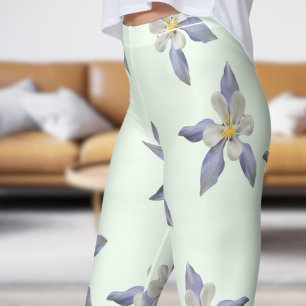 Zartes Blumenmuster Leggings