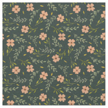 Zartes Ditsy-Wasserfarben-Blumenmuster in dunklem 