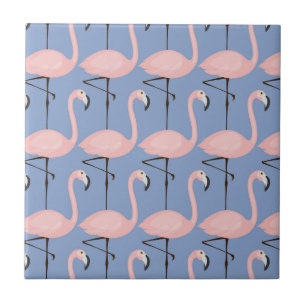 Zartes Flamingo-Muster Fliese