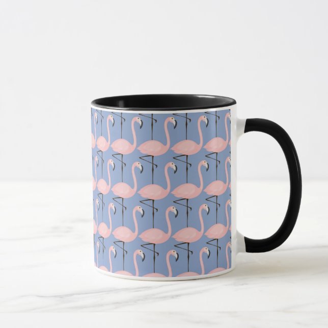 Zartes Flamingo-Muster Tasse (Rechts)