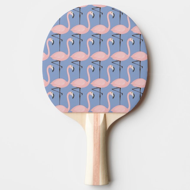 Zartes Flamingo-Muster Tischtennis Schläger (Vorderseite)