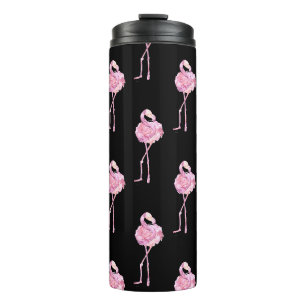 Zartes Flamingo-Serie Design 3 Thermotumbler Thermosbecher