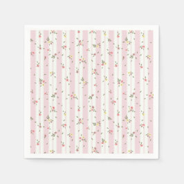 Zartes florales Muster Napkins Serviette