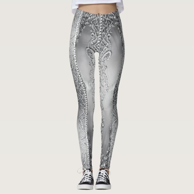 Zartes Grau    Leggings (Vorderseite)