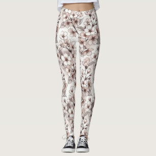Zartes Kirschblüten-Design Leggings