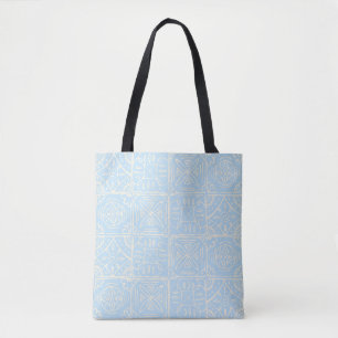 Zartes nahtloses Fliesenmuster im Stil von Amalfi Tasche