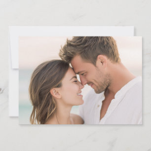 Zartes romantisches Foto Einladung