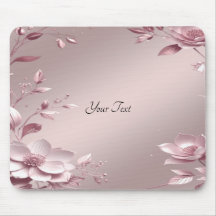 Zartes rosa Blumen-Mauspad
