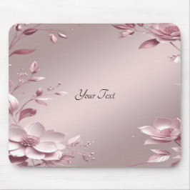 Zartes rosa Blumen-Mauspad Mousepad