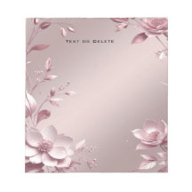 Zartes rosa Blumen Notizbuch