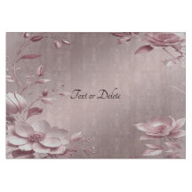 Zartes rosa Blumen-Schneidbrett