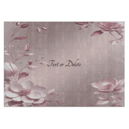 Zartes rosa Blumen-Schneidbrett Schneidebrett