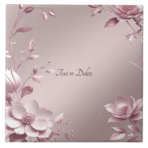 Zartes rosa Blumenkeramikfliese