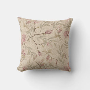 Zartes rosa Blumenkissen Kissen