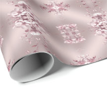 Zartes rosa Blumenverpackungspapier