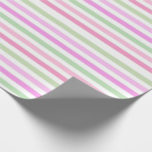 Zartes Streifenmuster Geschenkpapier