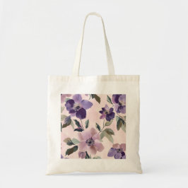 Zartes Violet Blooms Tote Tasche - weiche Purpur u