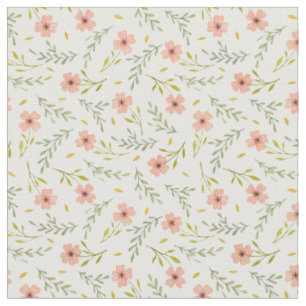 Zartes Wasserfarben-Blumenmuster in Pastell Stoff
