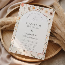Zartes Wildblumengarten-Hochzeit