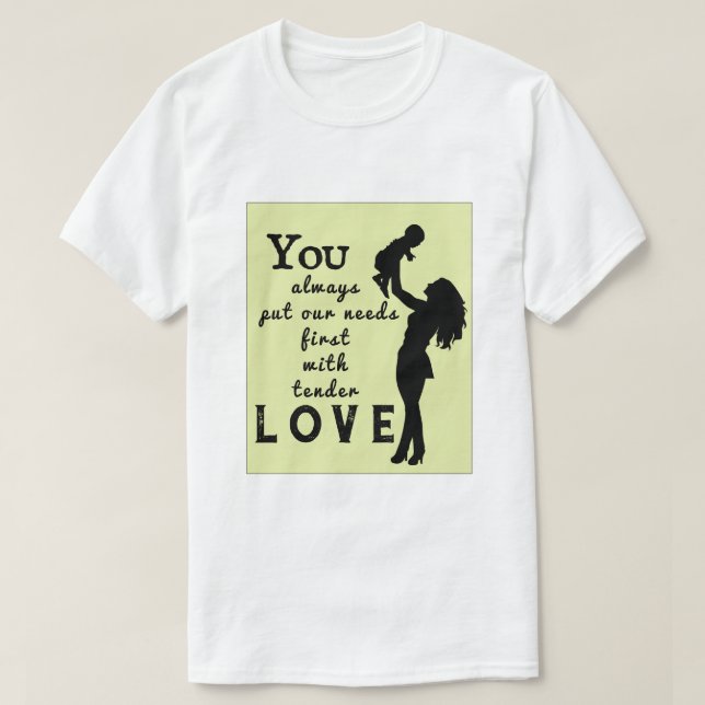 Zärtliche Liebe T-Shirt (Design vorne)