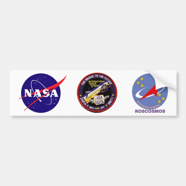 Zarya-Einheit Module des ISS Autoaufkleber (Vorne)