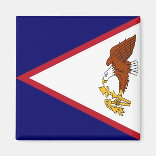 zAS001 FLAG, AMERIKANISCHE SAMOA, Ozeanien, Kühlsc Magnet