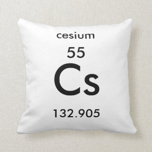 Zäsium-Kissen des Periodensystem-55 Kissen