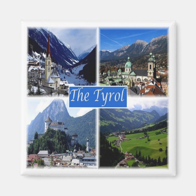 zAT007 THE AUSTRIAN TYROL, Österreich, Kühlschrank Magnet (Vorne)