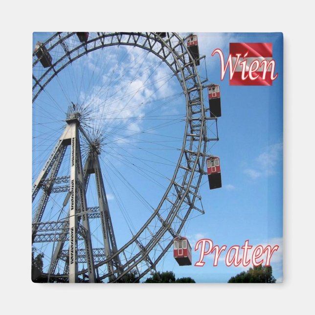 zAT014 WIEN PRATER Österreich, Kühlschrank Magnet (Vorne)
