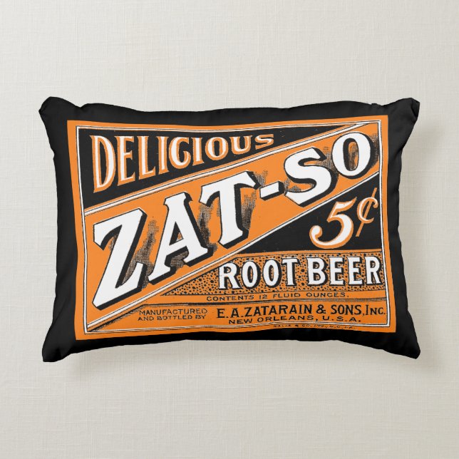 Zat-So-5™ Root-Bier Dekokissen (Vorderseite)