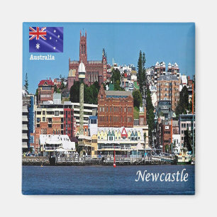ZAU093 NEUES KASTLE, Australien, Ozeanien, Kühlsch Magnet