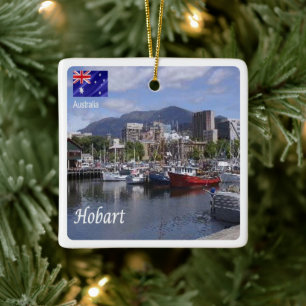 zAU096 HOBART, Hafen, Australien, Ozeanien, Keramikornament