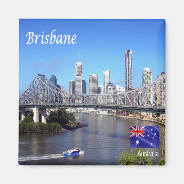 zAU103 BRISBANE, Australia, Oceania, Fridge Magnet (Vorne)