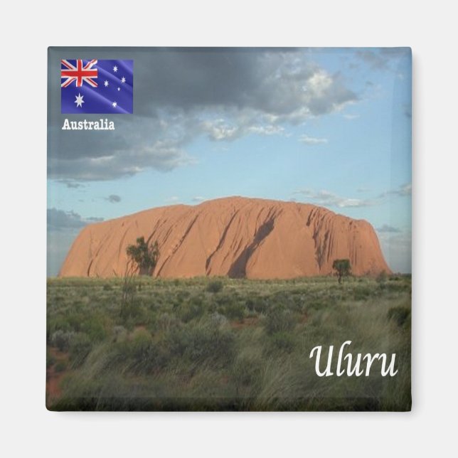 zAU109 ULURU, Ayers Rock, Australien, Kühlschrank Magnet (Vorne)