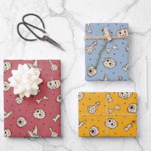 Zauber & Skelette Halloween Theme Wrapping Papers Geschenkpapier Set