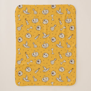 Zauber und Skelette Halloween Sherpa Blanket Sherpadecke