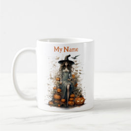 Zauber und Spirituosen: Halloween, maßgeschneidert Kaffeetasse