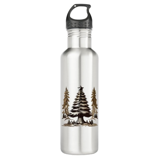 Zauberbaum Edelstahlflasche (Vorderseite)