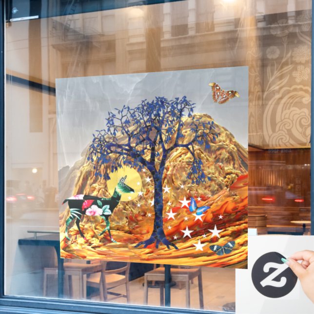 Zauberbaum Fensteraufkleber (Café-Fenster)