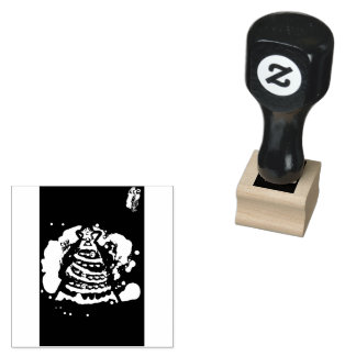 Zauberbaum Gummistempel