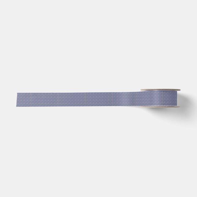 Zauberblaues Velvet-Farbdesign Satinband (Vorderseite)